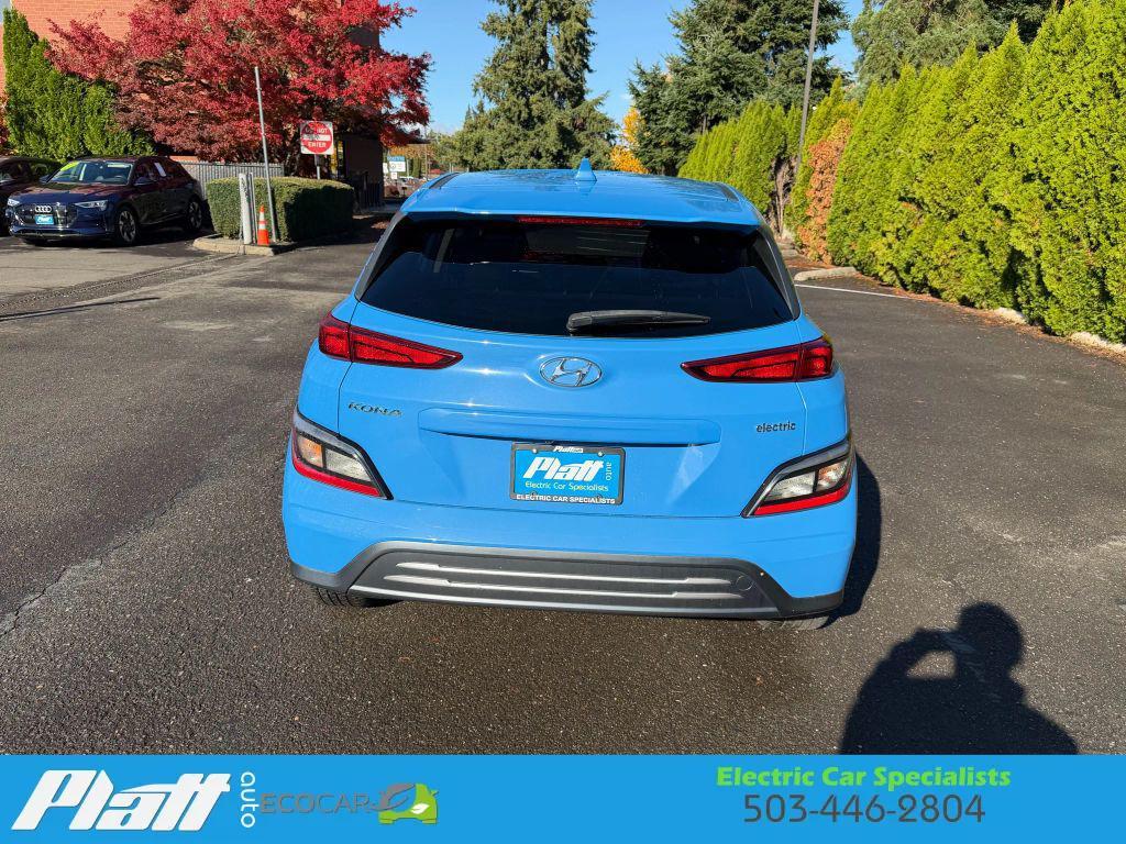 used 2022 Hyundai Kona EV car, priced at $20,844