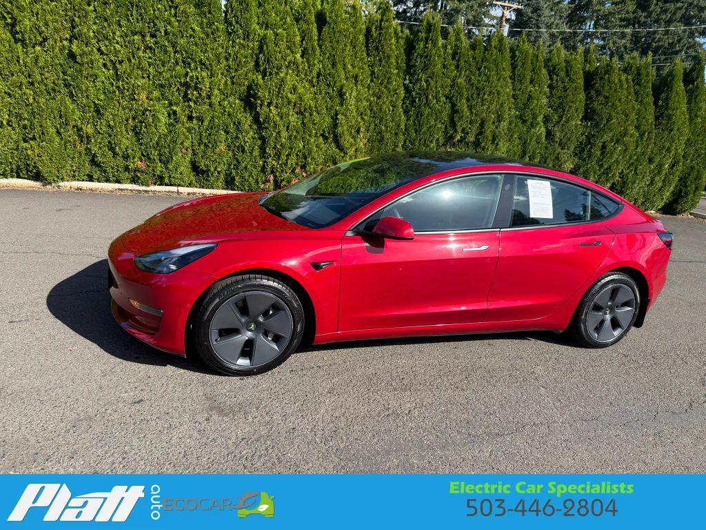 used 2022 Tesla Model 3 car, priced at $27,114