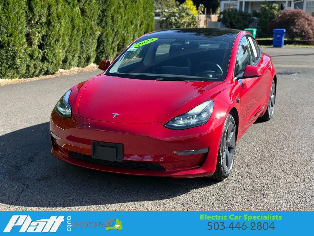 used 2022 Tesla Model 3 car, priced at $27,114