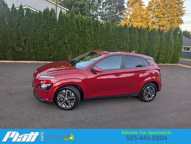 used 2022 Hyundai Kona EV car, priced at $23,774