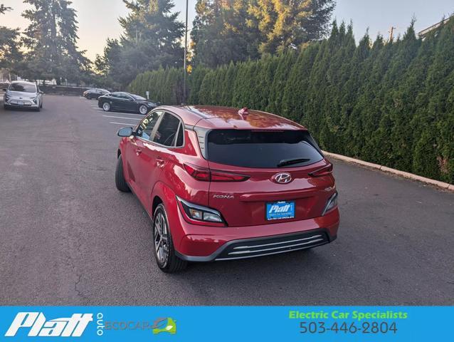 used 2022 Hyundai Kona EV car, priced at $23,774