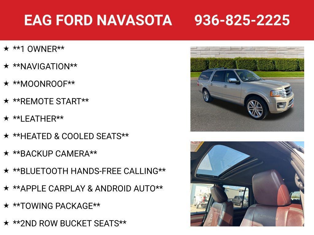 used 2017 Ford Expedition EL car, priced at $14,988