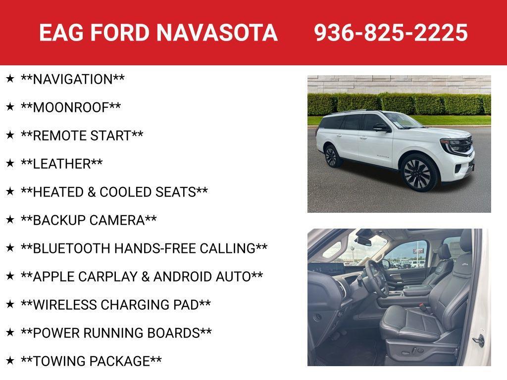 new 2025 Ford Expedition Max car, priced at $81,750