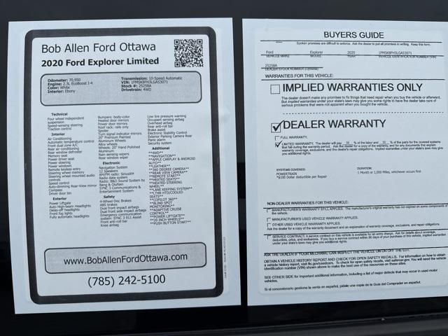used 2020 Ford Explorer car, priced at $25,900