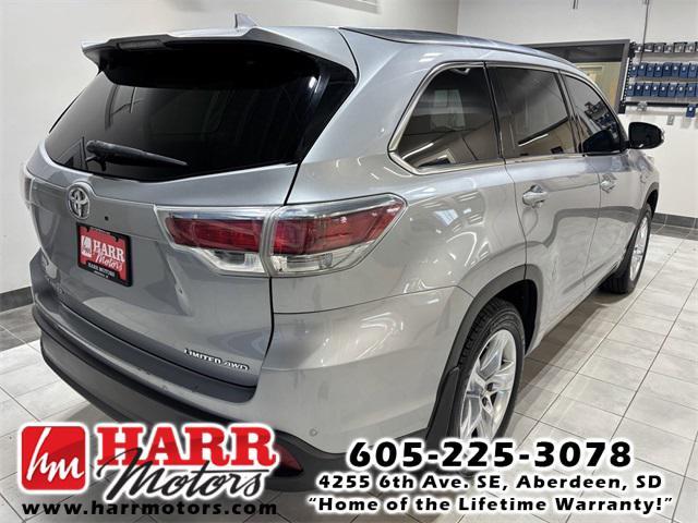 used 2016 Toyota Highlander car, priced at $19,999