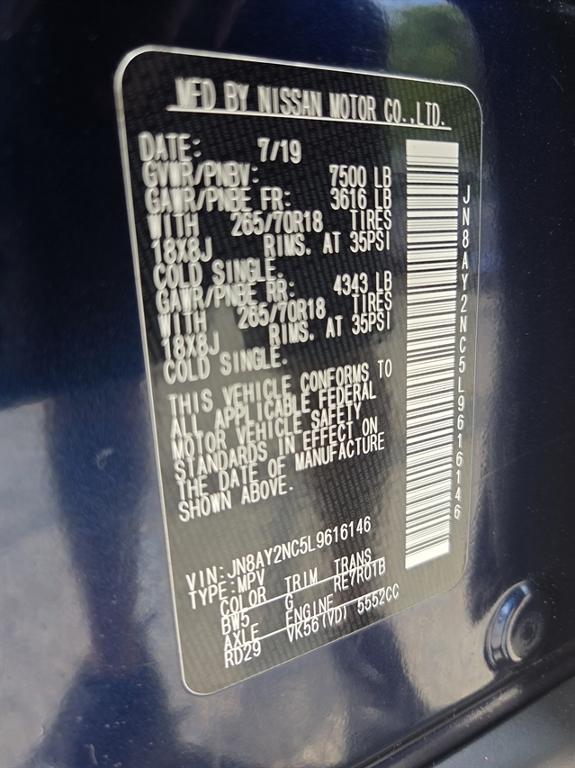 used 2020 Nissan Armada car, priced at $17,950