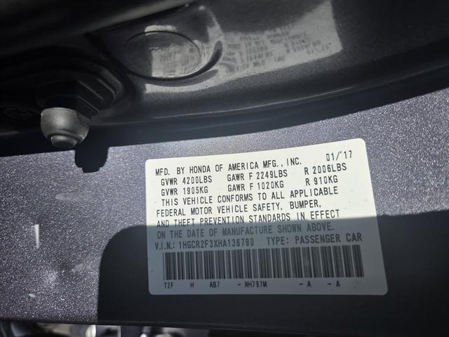 used 2017 Honda Accord car, priced at $14,950