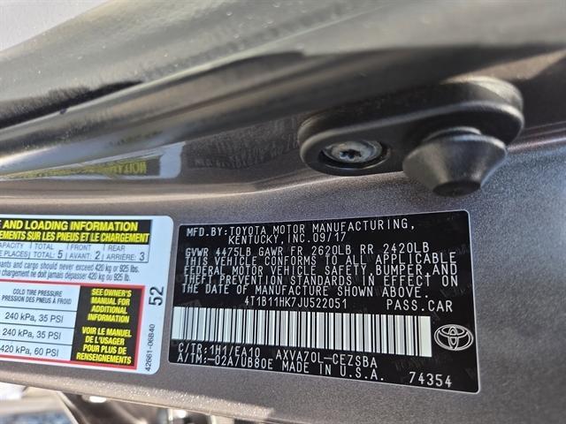 used 2018 Toyota Camry car, priced at $17,950