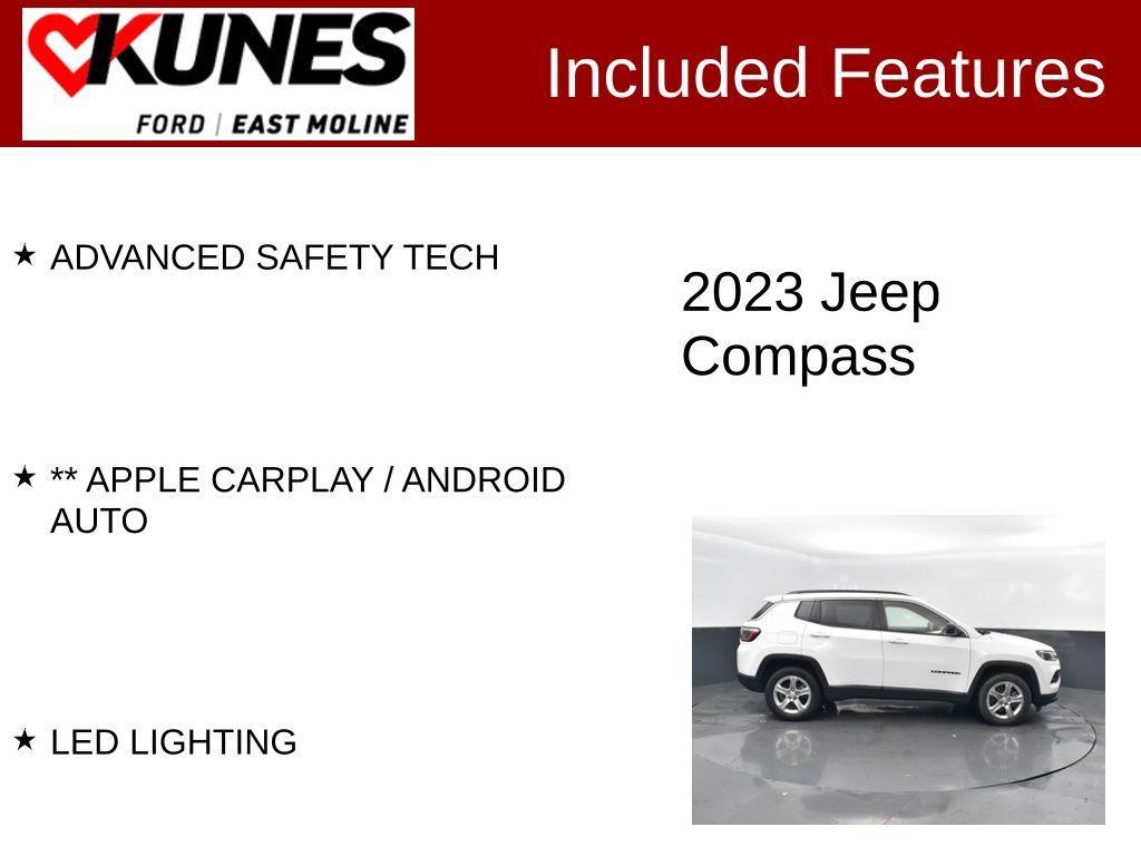 used 2023 Jeep Compass car, priced at $20,520