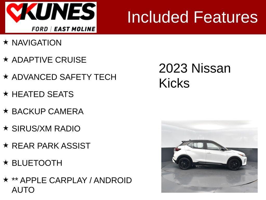 used 2023 Nissan Kicks car, priced at $25,991