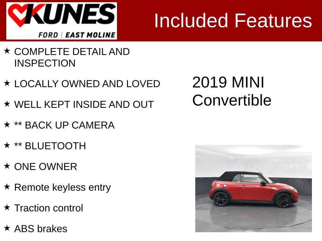 used 2019 MINI Convertible car, priced at $21,574
