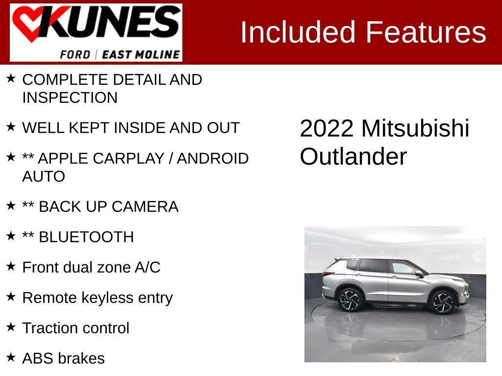 used 2022 Mitsubishi Outlander car, priced at $25,347