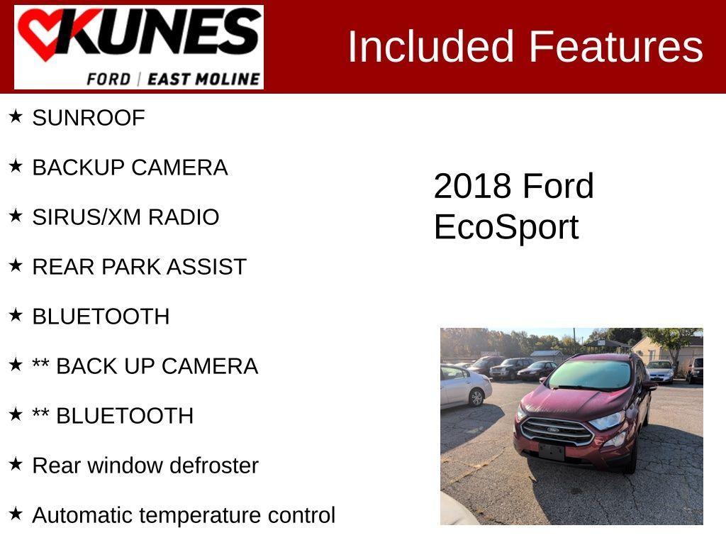 used 2018 Ford EcoSport car, priced at $11,539