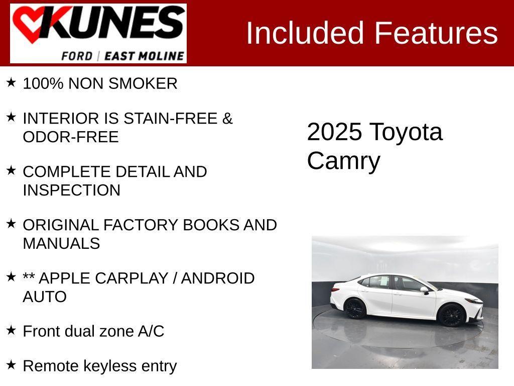 used 2025 Toyota Camry car, priced at $26,257