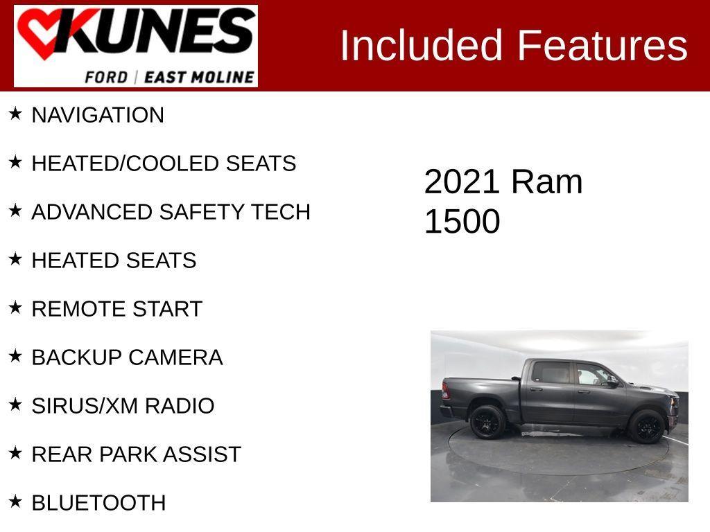used 2021 Ram 1500 car, priced at $25,588