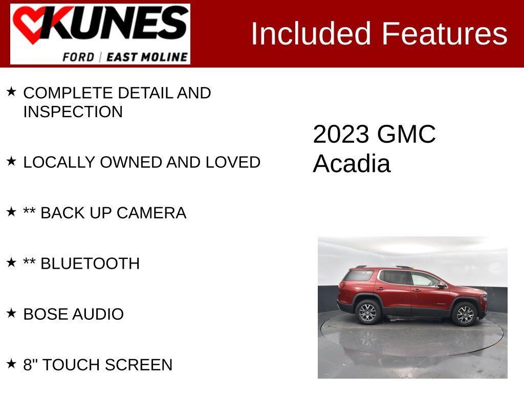 used 2023 GMC Acadia car, priced at $27,110