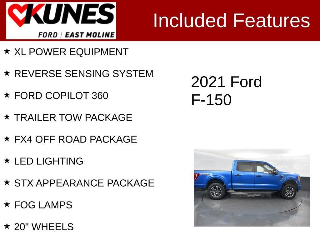 used 2021 Ford F-150 car, priced at $32,473