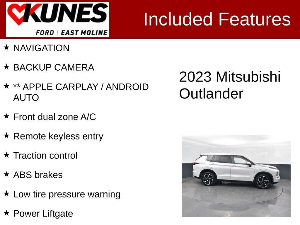 used 2023 Mitsubishi Outlander car, priced at $19,592