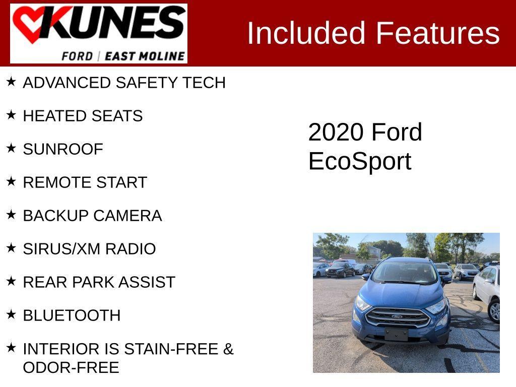 used 2020 Ford EcoSport car, priced at $15,275