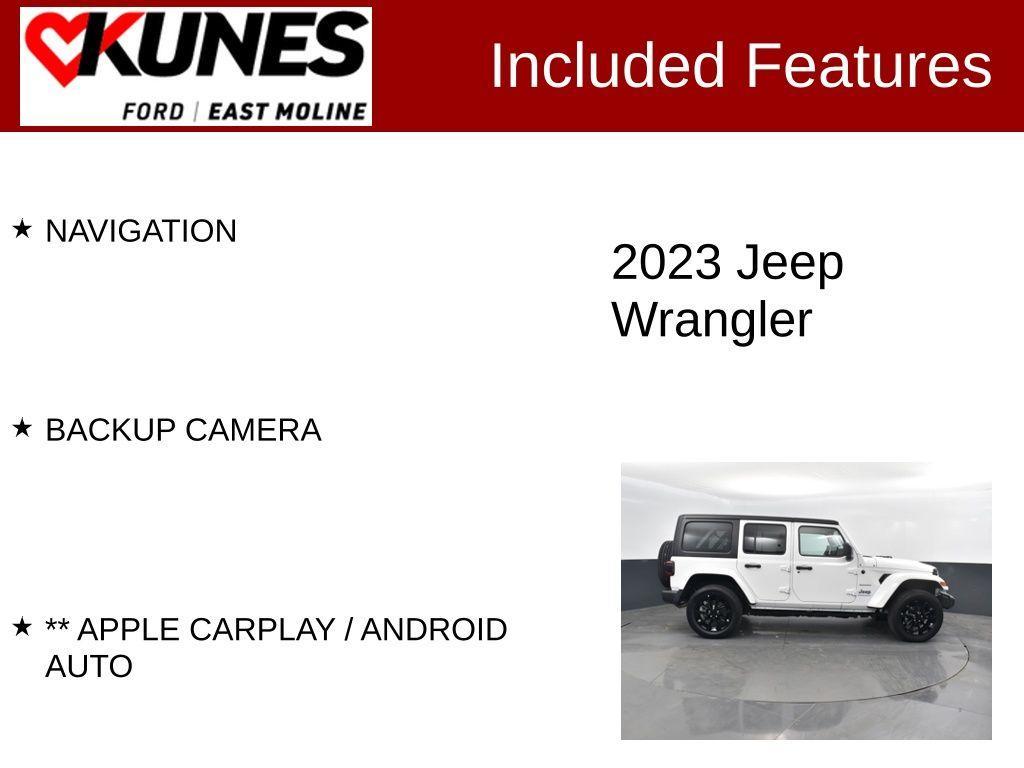 used 2023 Jeep Wrangler 4xe car, priced at $29,984