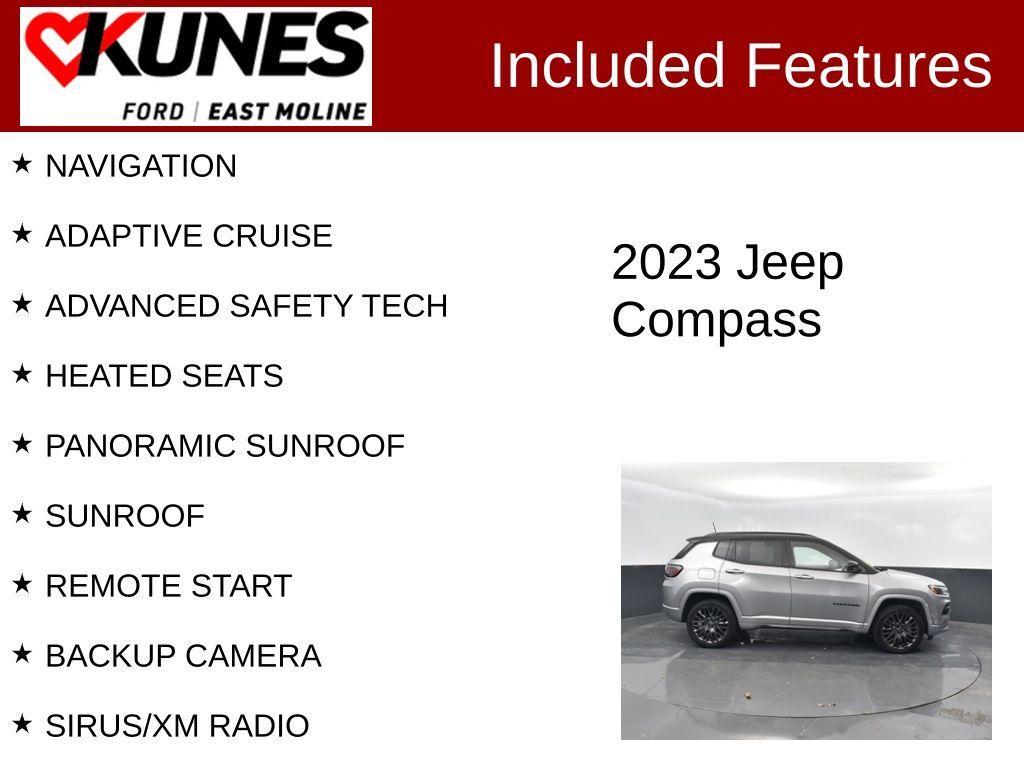 used 2023 Jeep Compass car, priced at $26,482