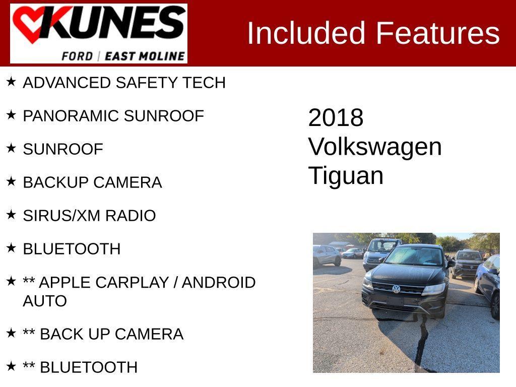 used 2018 Volkswagen Tiguan car, priced at $12,575