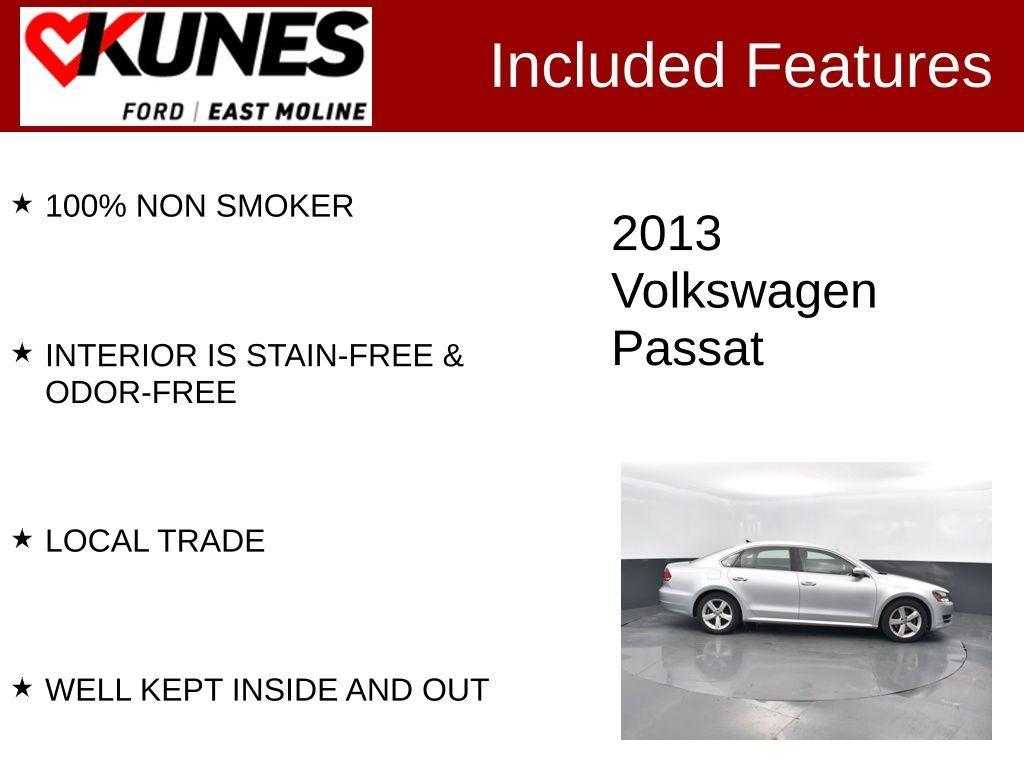 used 2013 Volkswagen Passat car, priced at $6,174