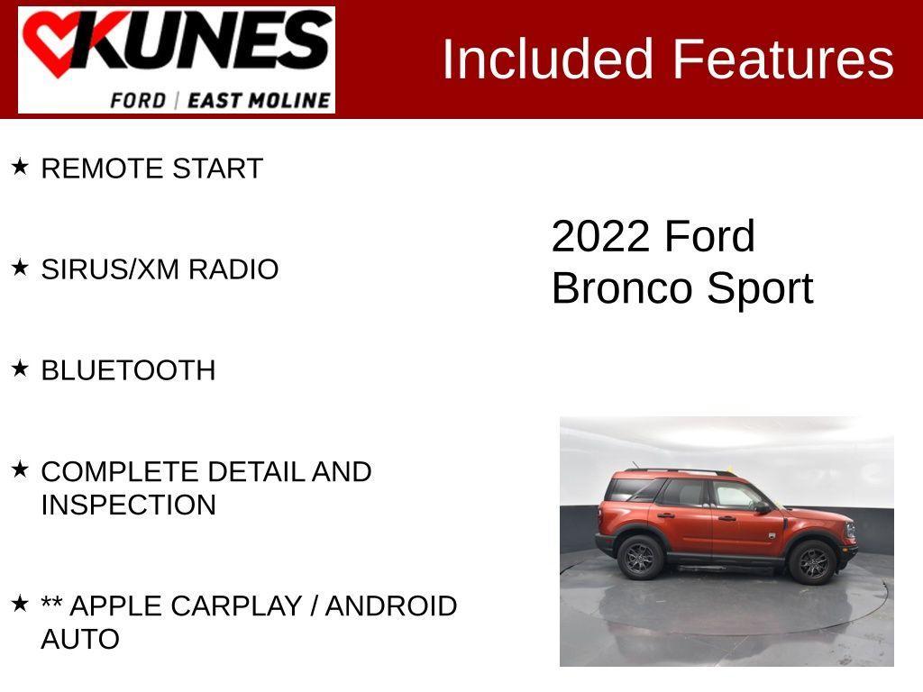 used 2022 Ford Bronco Sport car, priced at $25,760