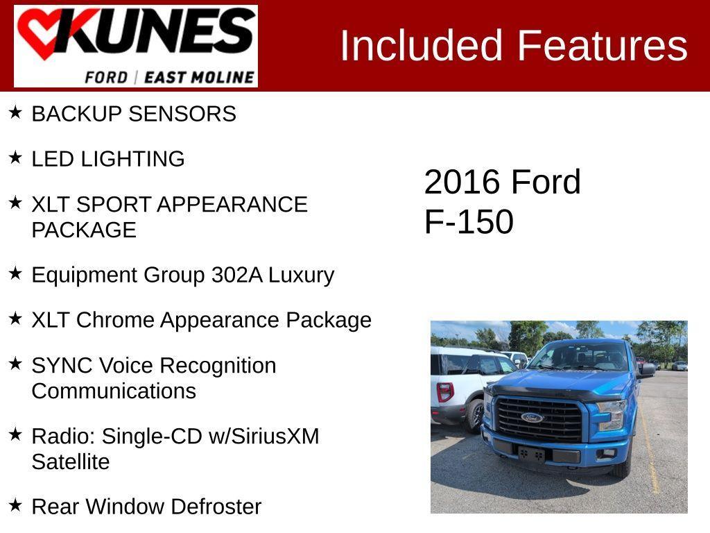used 2016 Ford F-150 car, priced at $19,078