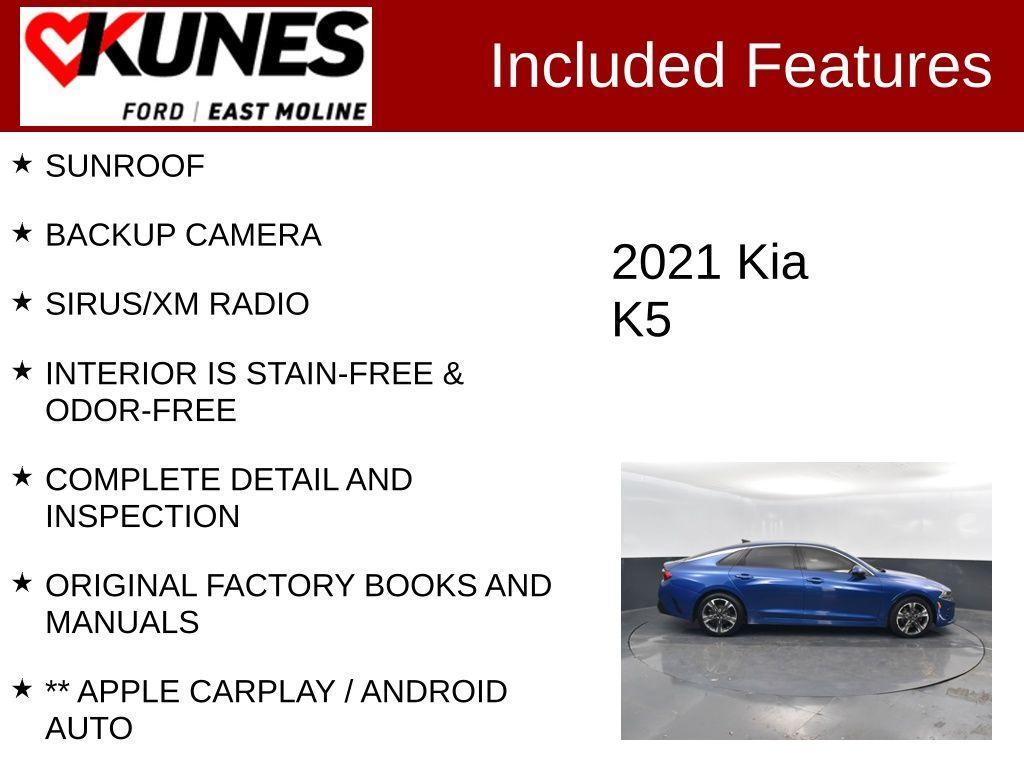used 2021 Kia K5 car, priced at $22,292
