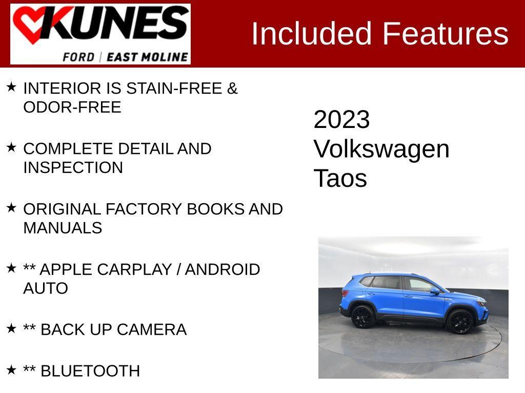 used 2023 Volkswagen Taos car, priced at $21,440