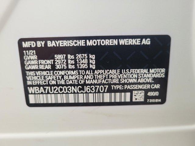 used 2022 BMW 750 car, priced at $66,688