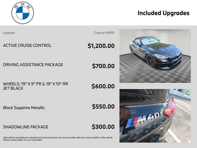 used 2022 BMW Z4 car, priced at $51,418