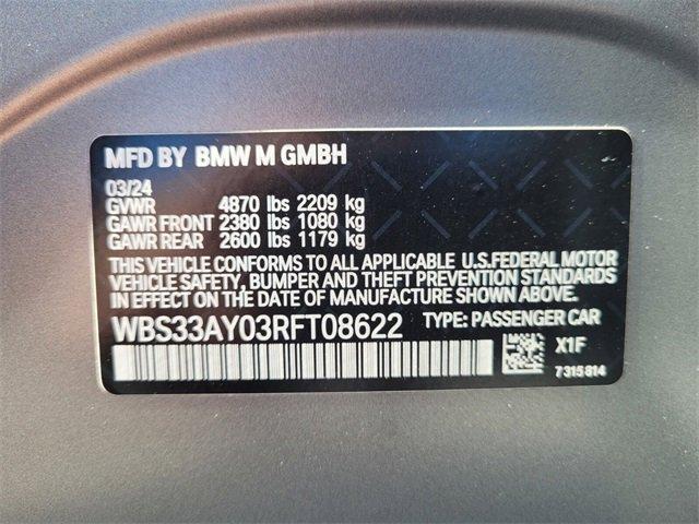 used 2024 BMW M3 car, priced at $81,018