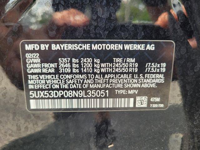 used 2022 BMW X3 car, priced at $36,396