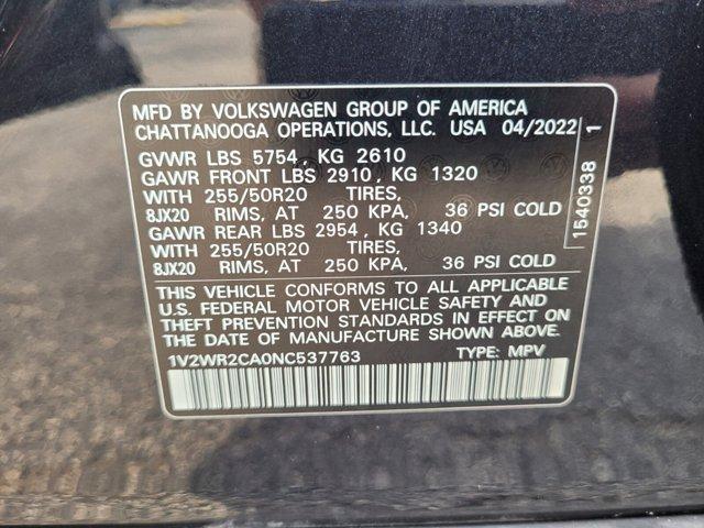 used 2022 Volkswagen Atlas car, priced at $24,796