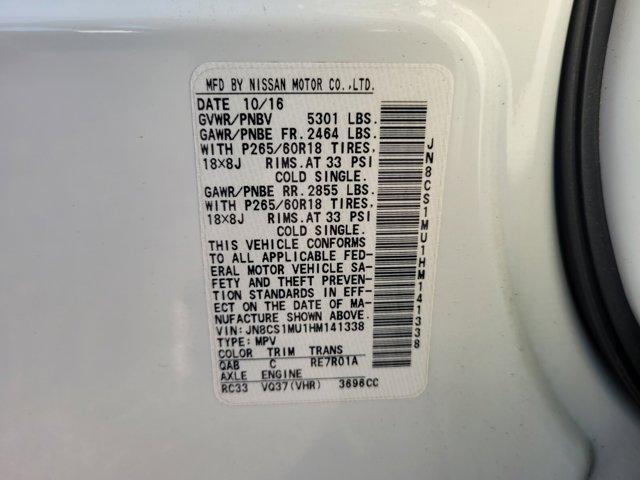 used 2017 INFINITI QX70 car, priced at $16,442