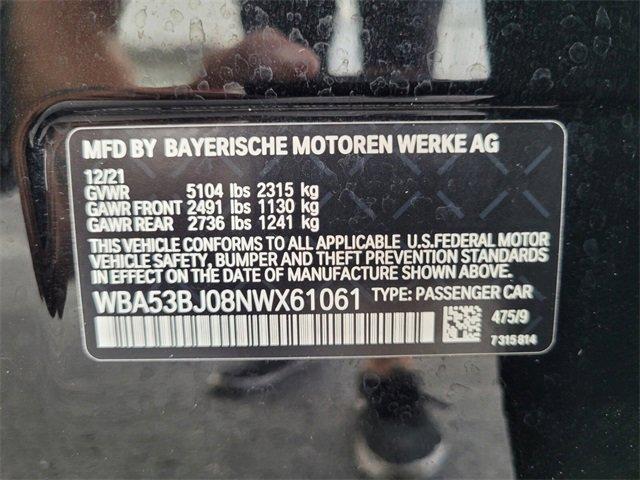 used 2022 BMW 540 car, priced at $41,711