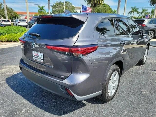 used 2021 Toyota Highlander car, priced at $29,495