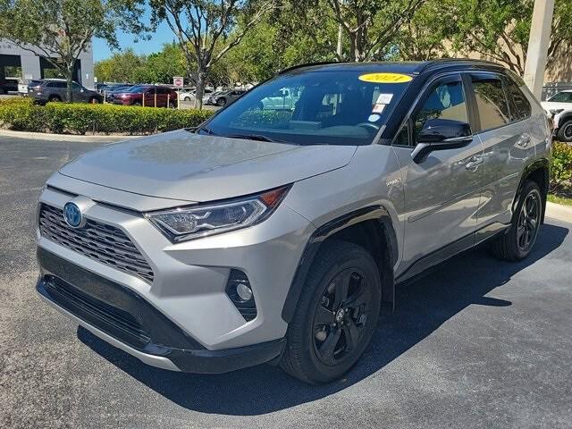 used 2021 Toyota RAV4 Hybrid car, priced at $27,495