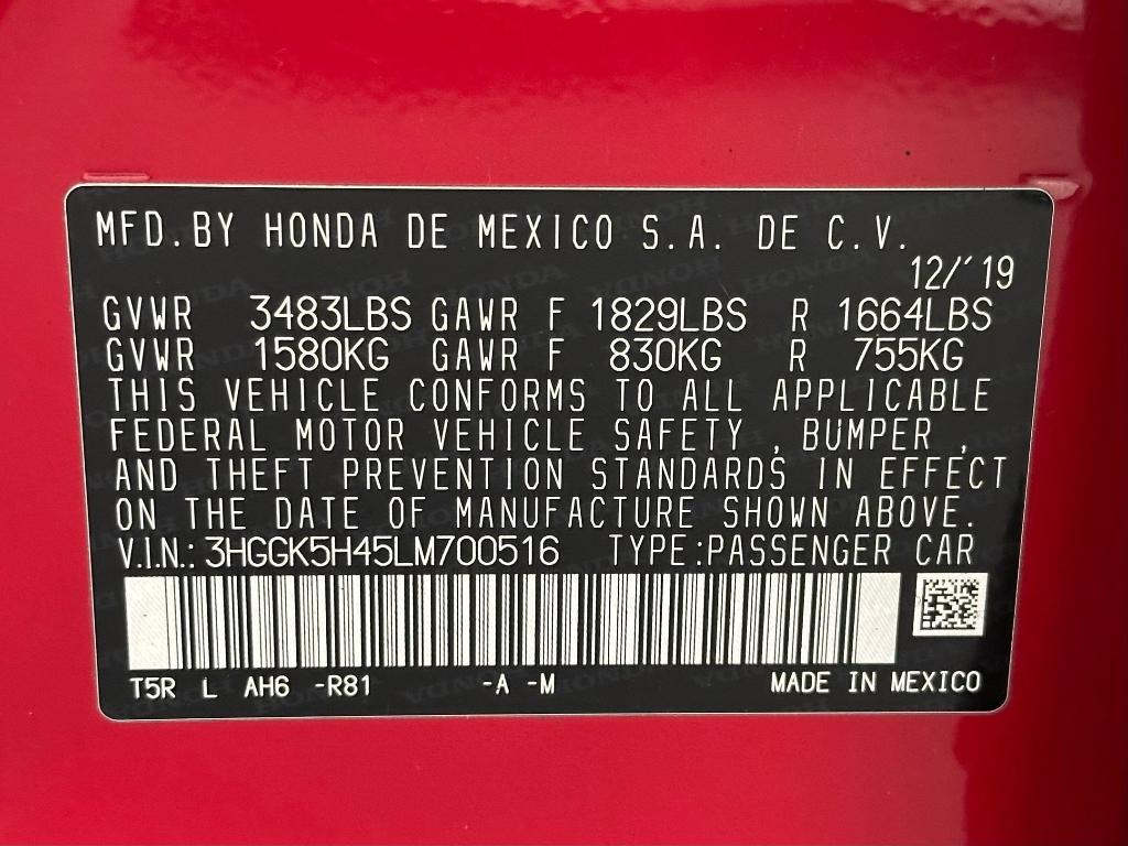 used 2020 Honda Fit car, priced at $16,496