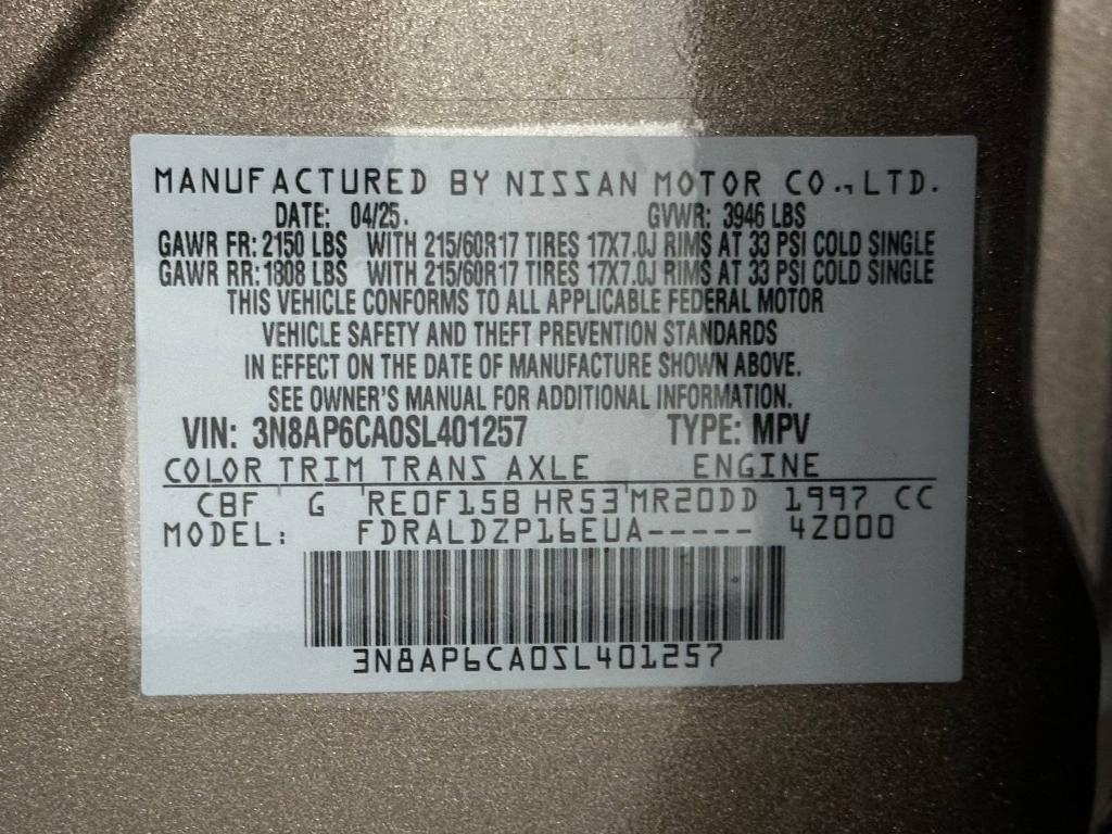 used 2025 Nissan Kicks car, priced at $22,498