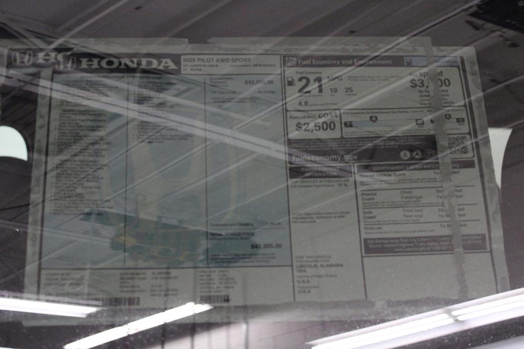 new 2025 Honda Pilot car, priced at $40,643