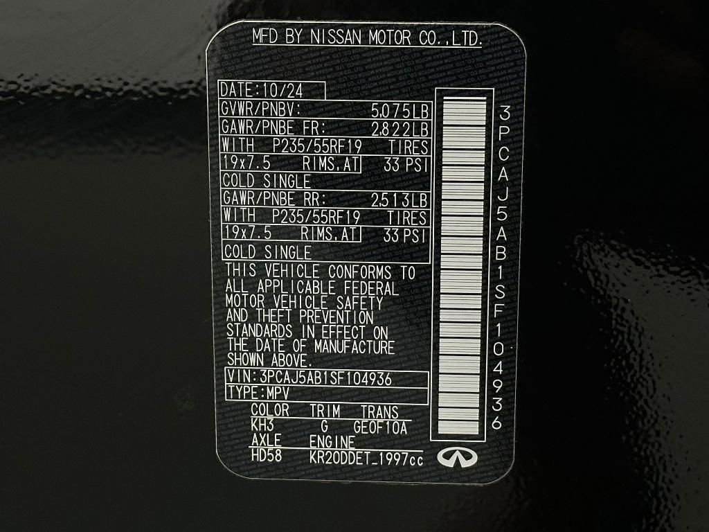 used 2025 INFINITI QX50 car, priced at $32,497