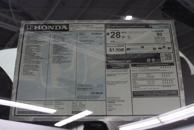 new 2025 Honda CR-V car, priced at $30,807