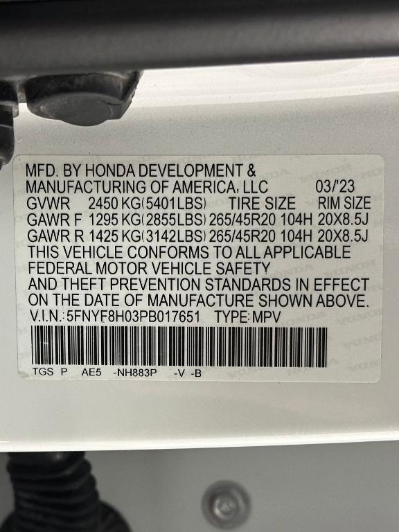 used 2023 Honda Passport car, priced at $35,498