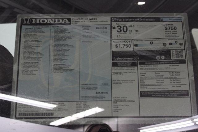 new 2025 Honda CR-V car, priced at $34,247