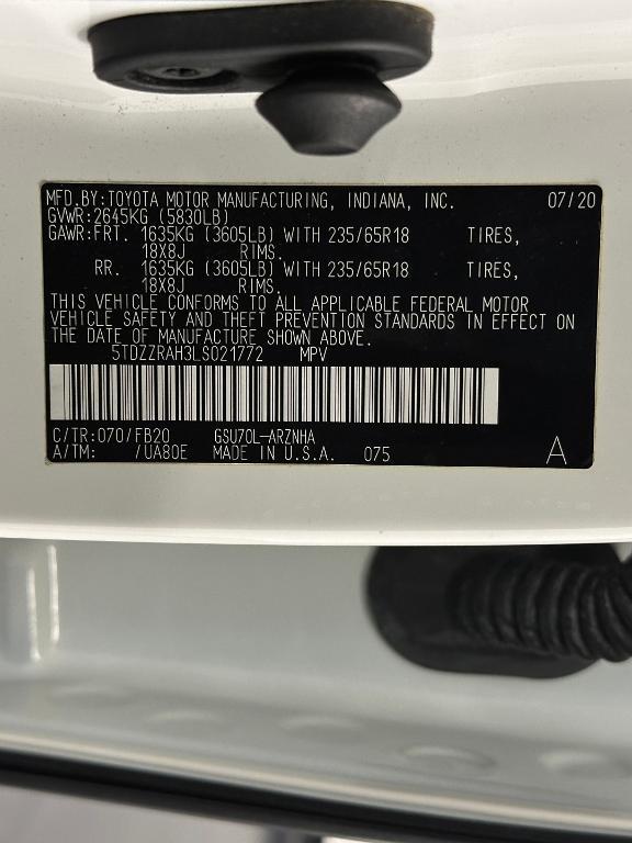 used 2020 Toyota Highlander car, priced at $18,398