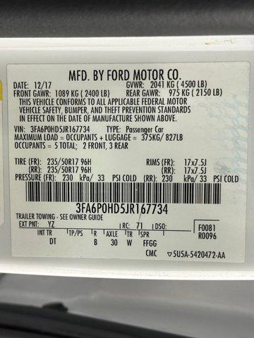 used 2018 Ford Fusion car, priced at $9,999