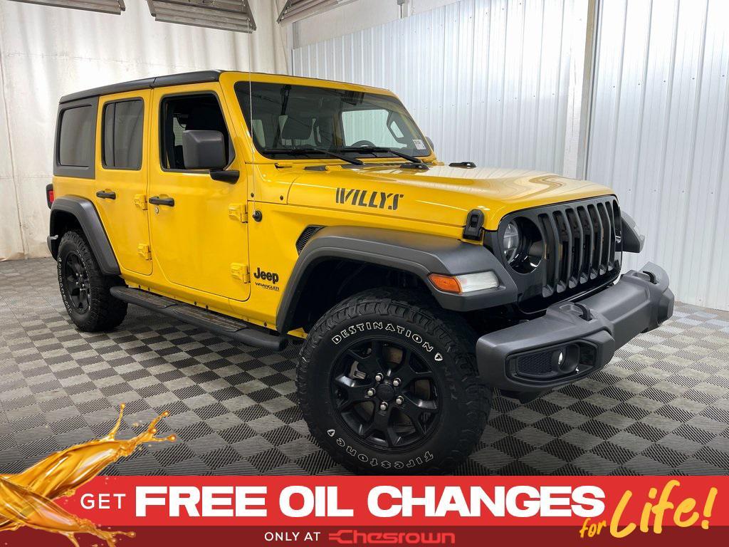 used 2021 Jeep Wrangler car, priced at $27,679